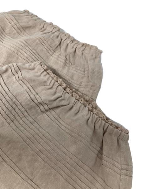 Samansa Mos2（サマンサモスモス）Samansa Mos2 (サマンサモスモス) 立川店/EC限定 リネンルナポケットフリルパンツ ベージュ サイズ:FREEの古着・服飾アイテム