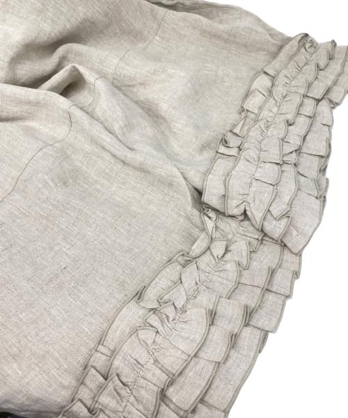 Samansa Mos2（サマンサモスモス）Samansa Mos2 (サマンサモスモス) 【立川限定】リネン裾フリルコクーンパンツ ベージュ サイズ:FREEの古着・服飾アイテム