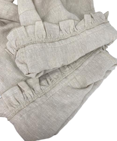 Samansa Mos2（サマンサモスモス）Samansa Mos2 (サマンサモスモス) 【立川限定】リネン裾フリルコクーンパンツ ベージュ サイズ:FREEの古着・服飾アイテム