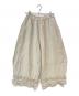 Samansa Mos2（サマンサモスモス）の古着「【立川限定】リネン裾フリルコクーンパンツ」｜ベージュ