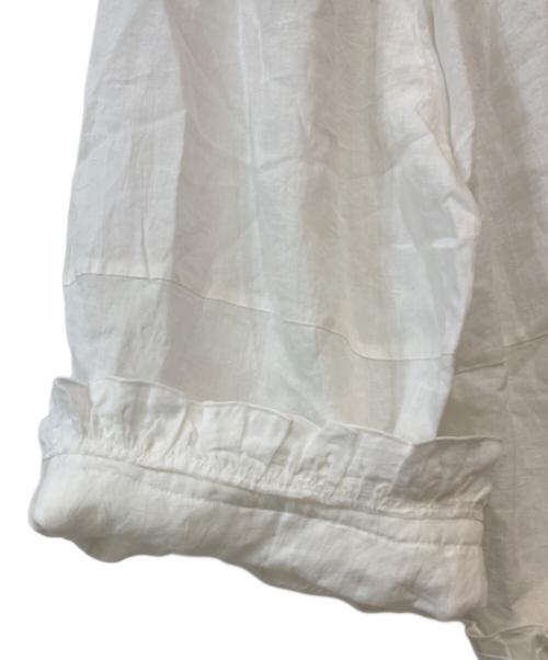 Samansa Mos2（サマンサモスモス）Samansa Mos2 (サマンサモスモス) 【立川限定】リネン裾フリルコクーンパンツ ホワイト サイズ:FREEの古着・服飾アイテム