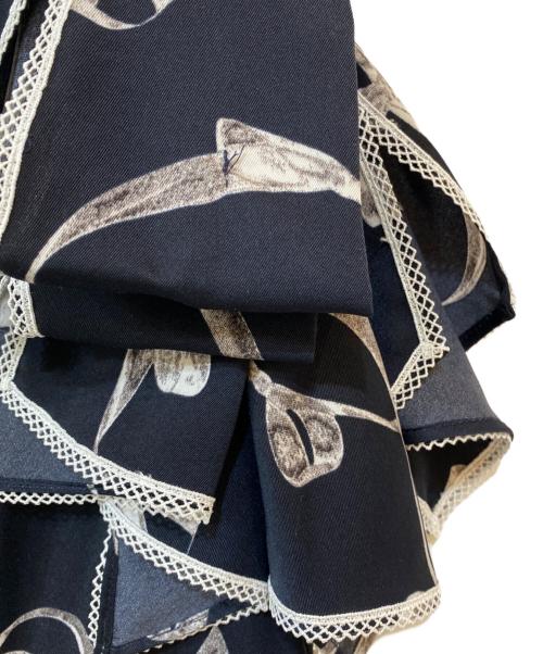 Snidel（スナイデル）Snidel (スナイデル) Sustainableリボンプリントワンピース ネイビー サイズ:2 未使用品の古着・服飾アイテム