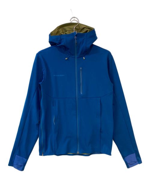 MAMMUT（マムート）MAMMUT (マムート) Ultimate V SO Hooded Jacket / アルティメットV ソフトシェルフーデッドジャケット ブルー サイズ:Lの古着・服飾アイテム
