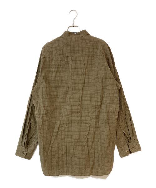 South2 West8（サウスツー ウエストエイト）South2 West8 (サウスツー ウエストエイト) スタンドカラーチェックシャツ ブラウン サイズ:Mの古着・服飾アイテム