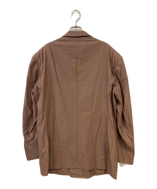 ERMENEGILDO ZEGNA（エルメネジルド・ゼニア）ERMENEGILDO ZEGNA (エルメネジルド・ゼニア) ワッペン ダブルブレステッドテーラードジャケット ブラウン サイズ:52の古着・服飾アイテム