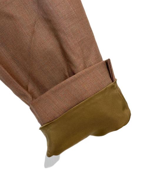 ERMENEGILDO ZEGNA（エルメネジルド・ゼニア）ERMENEGILDO ZEGNA (エルメネジルド・ゼニア) ワッペン ダブルブレステッドテーラードジャケット ブラウン サイズ:52の古着・服飾アイテム