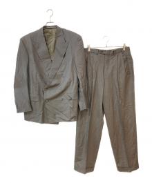 ERMENEGILDO ZEGNA（エルメネジルド・ゼニア）の古着「SUPER 100'S ストライプ ダブルブレステッド セットアップスーツ」｜グレー