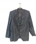 ERMENEGILDO ZEGNAエルメネジルド・ゼニア）の古着「リネン ストライプ テーラードジャケット」｜グレー