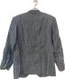 ERMENEGILDO ZEGNA (エルメネジルド・ゼニア) リネン ストライプ テーラードジャケット グレー サイズ:52：9000円