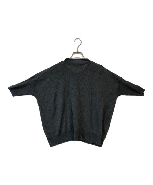 mizuiro-ind（ミズイロインド）mizuiro-ind (ミズイロインド) ワイドシルエットニットポロ グレー サイズ:Freeの古着・服飾アイテム