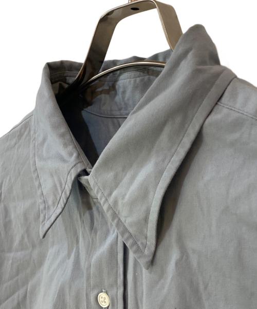 FOUNDOUR（ファウンダ）FOUNDOUR (ファウンダ) 25AW REGULAR COLLAR SHIRT SMOKE BLUE サイズ:2の古着・服飾アイテム