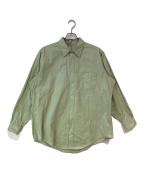 FOUNDOURファウンダ）の古着「25AW REGULAR COLLAR SHIRT」｜GREEN
