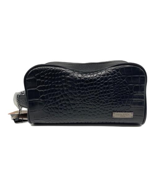 monte SPIGA（モンテスピガ）monte SPIGA (モンテスピガ) クロコ型押しセカンドバッグ ブラック サイズ:なし 未使用品の古着・服飾アイテム