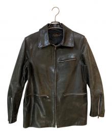 RadmesS MEN'S BIGI（ラッドメス メンズビギ）の古着「カウレザージャケット」｜ブラック