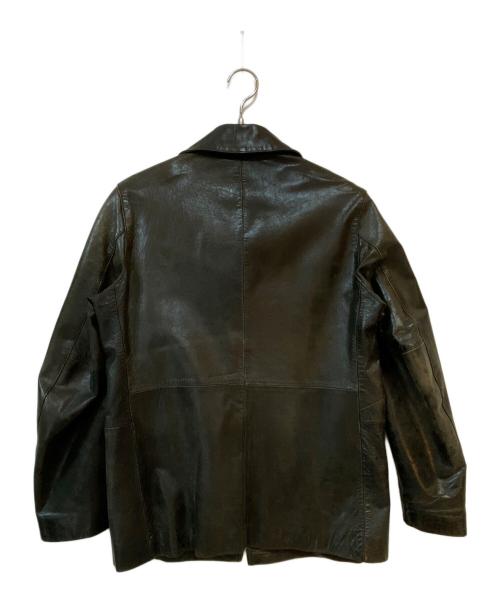 RadmesS MEN'S BIGI（ラッドメス メンズビギ）RadmesS MEN'S BIGI (ラッドメス メンズビギ) カウレザージャケット ブラック サイズ:Mの古着・服飾アイテム
