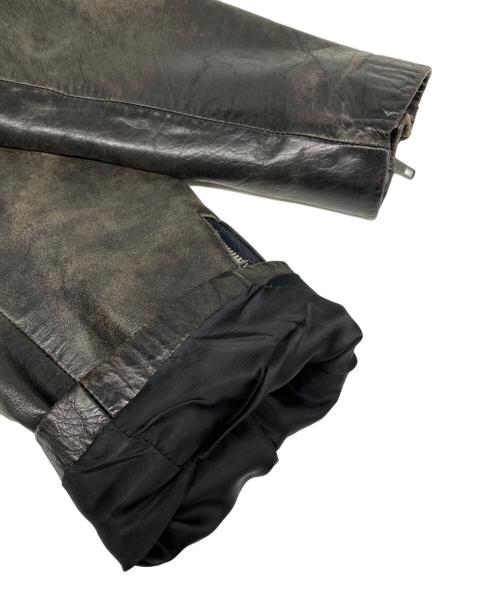 RadmesS MEN'S BIGI（ラッドメス メンズビギ）RadmesS MEN'S BIGI (ラッドメス メンズビギ) カウレザージャケット ブラック サイズ:Mの古着・服飾アイテム