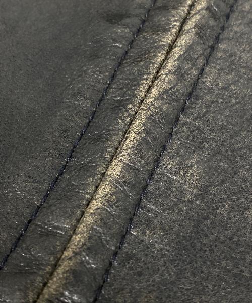 RadmesS MEN'S BIGI（ラッドメス メンズビギ）RadmesS MEN'S BIGI (ラッドメス メンズビギ) カウレザージャケット ブラック サイズ:Mの古着・服飾アイテム