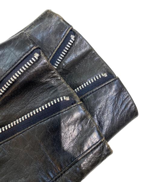 RadmesS MEN'S BIGI（ラッドメス メンズビギ）RadmesS MEN'S BIGI (ラッドメス メンズビギ) カウレザージャケット ブラック サイズ:Mの古着・服飾アイテム