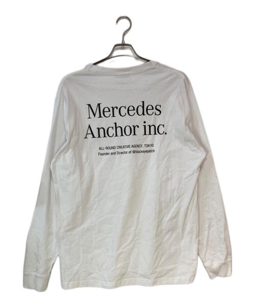 mercedes anchor inc.（メルセデス アンカー インク）mercedes anchor inc. (メルセデス アンカー インク) L/S Pocket Tee ホワイト サイズ:XLの古着・服飾アイテム