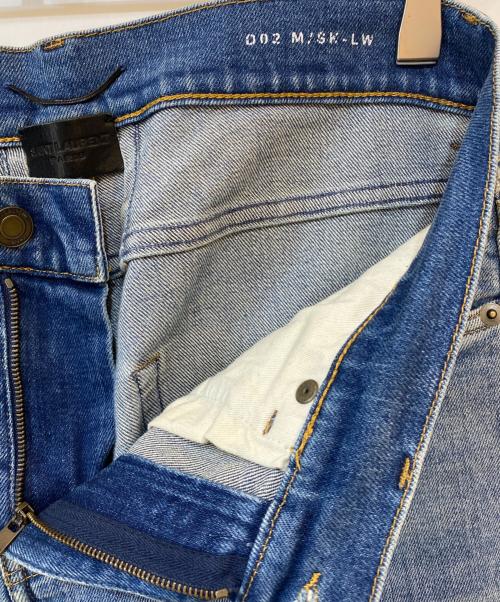 Saint Laurent Paris（サンローランパリ）Saint Laurent Paris (サンローランパリ) エディ期 ヴィンテージ加工ストレッチデニムパンツ インディゴ サイズ:W29の古着・服飾アイテム
