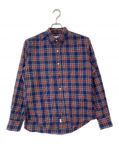 中古・古着通販】ETRO (エトロ) ペイズリー柄リネンシャツ パープル