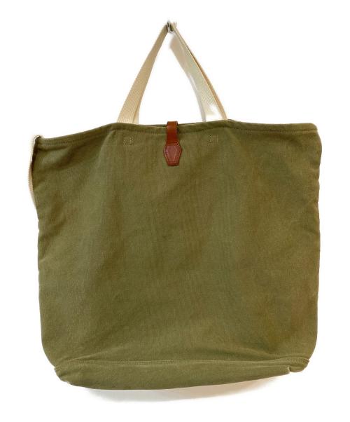 arts&crafts（アーツアンドクラフツ）arts&crafts (アーツアンドクラフツ) CANVAS 2WAY GROCERY TOTE オリーブの古着・服飾アイテム