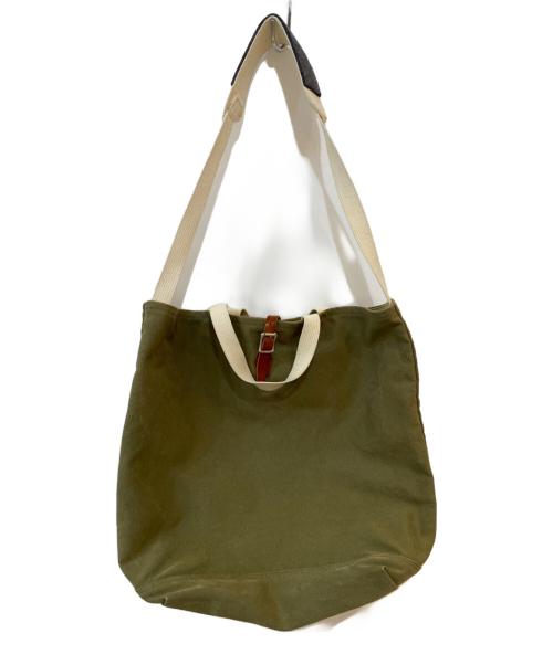 arts&crafts（アーツアンドクラフツ）arts&crafts (アーツアンドクラフツ) CANVAS 2WAY GROCERY TOTE オリーブの古着・服飾アイテム