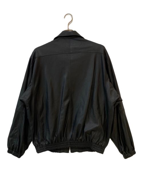 YOKE（ヨーク）YOKE (ヨーク) 25SS LEATHER TRAINING JACKET ブラック サイズ:３の古着・服飾アイテム
