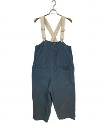 nest Robe（ネストローブ）の古着「コットンツイルデッキサロペット」｜インディゴ