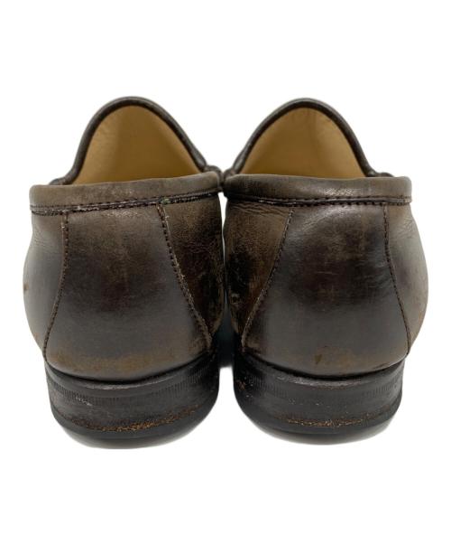 GUCCI（グッチ）GUCCI (グッチ) ビットローファー ブラウン サイズ:36Cの古着・服飾アイテム