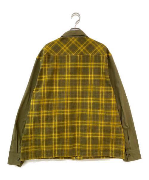 HUF（ハフ）HUF (ハフ) ABERDEEN ZIP FLANNEL ジャケット イエロー サイズ:XLの古着・服飾アイテム