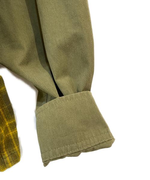 HUF（ハフ）HUF (ハフ) ABERDEEN ZIP FLANNEL ジャケット イエロー サイズ:XLの古着・服飾アイテム