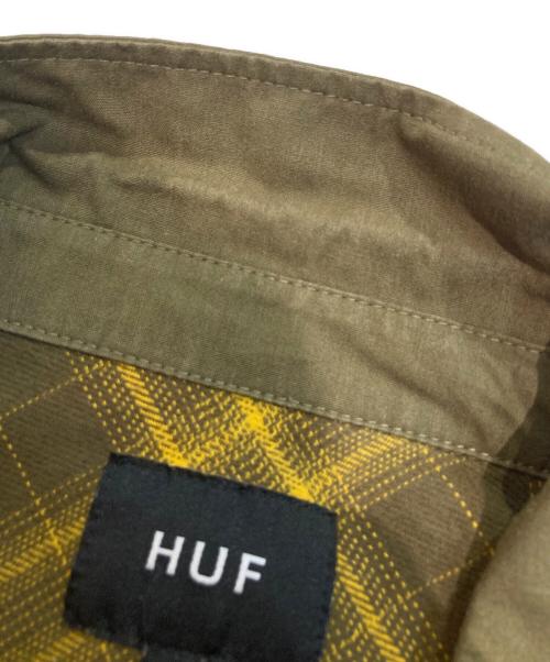 HUF（ハフ）HUF (ハフ) ABERDEEN ZIP FLANNEL ジャケット イエロー サイズ:XLの古着・服飾アイテム