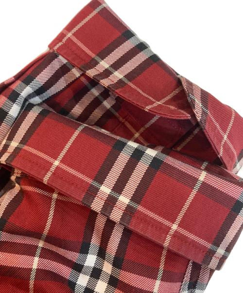BURBERRY LONDON（バーバリーロンドン）BURBERRY LONDON (バーバリーロンドン) ボタンダウンチェックシャツ レッド サイズ:Lの古着・服飾アイテム