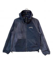 stussy（ステューシー）の古着「BEACH SHELL WAVE DYE シェルジャケット」｜ネイビー