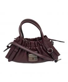 MARC JACOBS（マークジェイコブス）の古着「ザ クリスティーナ スモール サッチェル 2WAYショルダーバッグ」｜Dark Plum