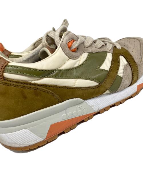 DIADORA HERITAGE（ディアドラ ヘリテージ）DIADORA HERITAGE (ディアドラ ヘリテージ) N9000 H ITA ローカットスニーカー ベージュ×グリーン サイズ:26.5の古着・服飾アイテム