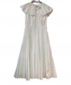 CELFORDセルフォード）の古着「プリーツカラーワンピース」｜ホワイト