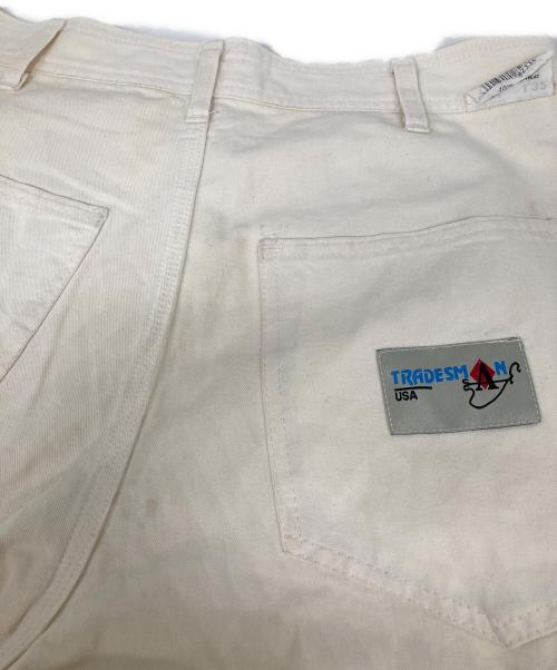 TRADESMAN（トレイズマン）TRADESMAN (トレイズマン) ペインターパンツ ホワイト サイズ:86cmの古着・服飾アイテム