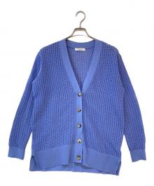 ebure（エブール）の古着「コットンドライメッシュカーディガン」｜ブルー