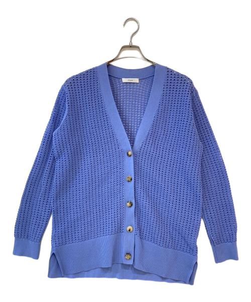 ebure（エブール）ebure (エブール) コットンドライメッシュカーディガン ブルー サイズ:なしの古着・服飾アイテム