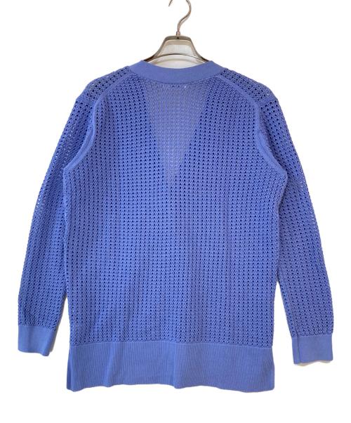 ebure（エブール）ebure (エブール) コットンドライメッシュカーディガン ブルー サイズ:なしの古着・服飾アイテム