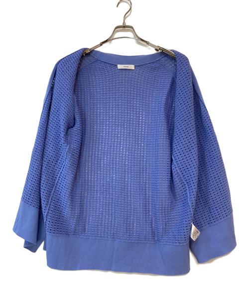 ebure（エブール）ebure (エブール) コットンドライメッシュカーディガン ブルー サイズ:なしの古着・服飾アイテム