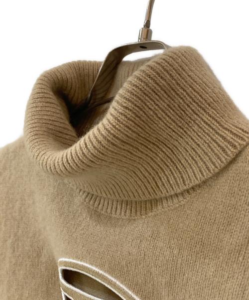 DIESEL（ディーゼル）DIESEL (ディーゼル) M-ARGARET 半袖ニット ベージュ サイズ:Sの古着・服飾アイテム