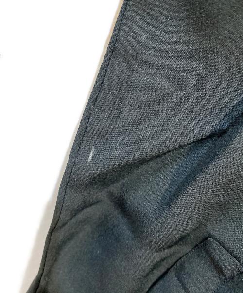 GIANNI VERSACE（ジャンニ・ヴェルサーチ）GIANNI VERSACE (ジャンニ・ヴェルサーチ) シルク混ノーカラーシャツ ブラック サイズ:52の古着・服飾アイテム