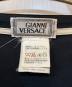 中古・古着 GIANNI VERSACE (ジャンニ・ヴェルサーチ) シルク混ノーカラーシャツ ブラック サイズ:52：5000円