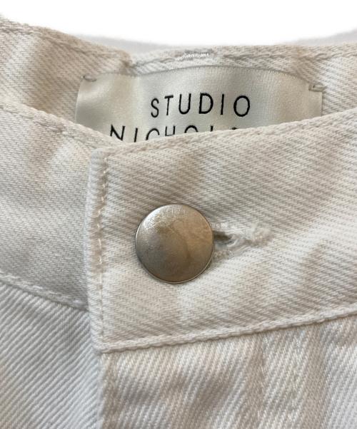 STUDIO NICHOLSON（スタジオ ニコルソン）STUDIO NICHOLSON VOLUME JEAN PAOLO SNM-1023 -14OZ REGEN /ボリューム ジャンパオロ SNM-1023 -14オンス リージェン デニム-DENIM- ホワイト サイズ:XSの古着・服飾アイテム