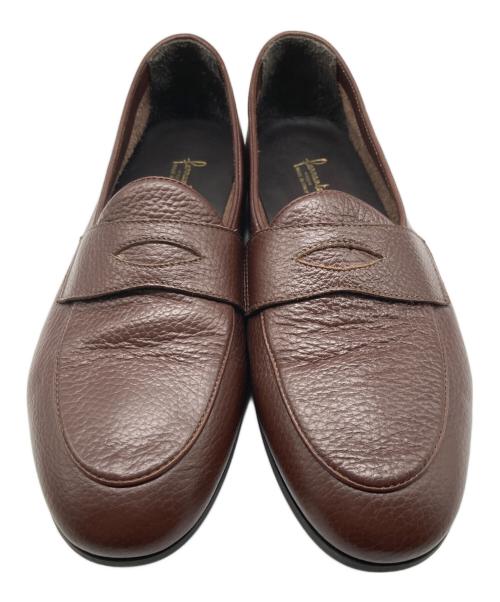 Ferrante（フェランテ）Ferrante (フェランテ) viaggio VIENNA RASTY MARRON / シボ革ローファー ブラウン サイズ:41の古着・服飾アイテム