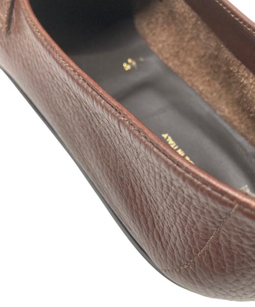 Ferrante（フェランテ）Ferrante (フェランテ) viaggio VIENNA RASTY MARRON / シボ革ローファー ブラウン サイズ:41の古着・服飾アイテム