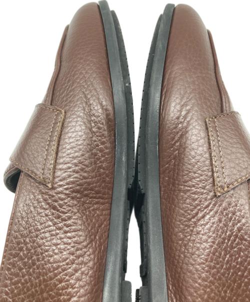 Ferrante（フェランテ）Ferrante (フェランテ) viaggio VIENNA RASTY MARRON / シボ革ローファー ブラウン サイズ:41の古着・服飾アイテム